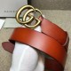 Replica Alta gamma Cintura in pelle con fibbia doppia G in pelle 406831 Outlet Alta gamma replica Cintura in pelle con fibbia doppia G in pelle 406831 imitazioni perfette