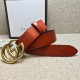 Replica Alta gamma Cintura in pelle con fibbia doppia G in pelle 406831 Outlet Alta gamma replica Cintura in pelle con fibbia doppia G in pelle 406831 imitazioni perfette
