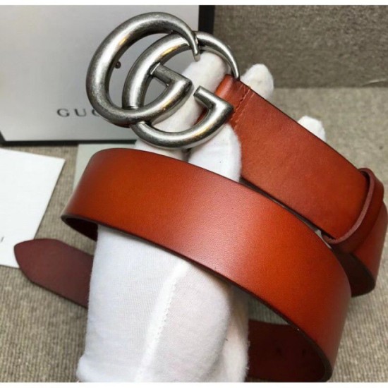 Replica Alta gamma Cintura in pelle con fibbia doppia G in pelle 406831 Outlet Alta gamma replica Cintura in pelle con fibbia doppia G in pelle 406831 imitazioni perfette