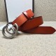 Replica Alta gamma Cintura in pelle con fibbia doppia G in pelle 406831 Outlet Alta gamma replica Cintura in pelle con fibbia doppia G in pelle 406831 imitazioni perfette