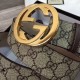 Replica Alta gamma Cintura GG Supreme con fibbia G beige marrone 411924 Outlet Alta gamma replica Cintura GG Supreme con fibbia G beige marrone 411924 imitazioni perfette