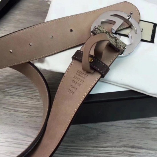 Replica Alta gamma Cintura GG Supreme con fibbia G beige marrone 411924 Outlet Alta gamma replica Cintura GG Supreme con fibbia G beige marrone 411924 imitazioni perfette