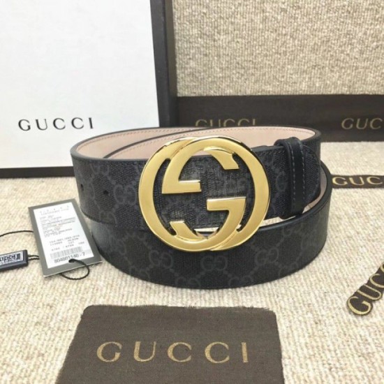 Replica Pari Cintura GG Supreme con fibbia G nera 411924 Outlet Pari replica Cintura GG Supreme con fibbia G nera 411924 imitazioni perfette