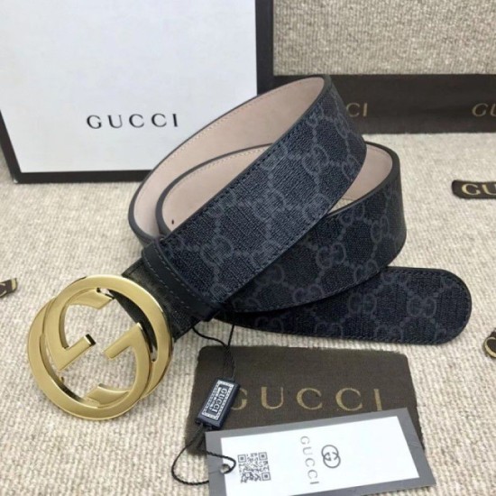 Replica Pari Cintura GG Supreme con fibbia G nera 411924 Outlet Pari replica Cintura GG Supreme con fibbia G nera 411924 imitazioni perfette