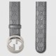 Replica Cintura Signature con fibbia G grigia 411924 Outlet Cintura Signature con fibbia G grigia 411924 imitazioni perfette
