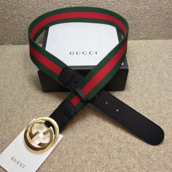 Replica Cintura Web con fibbia G nera 411924 Outlet Cintura Web con fibbia G nera 411924 imitazioni perfette