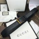 Cintura in pelle con fibbia rettangolare nera 429028 imitazioni perfette