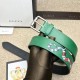 Cintura in pelle con Kingsnake Green 434520 imitazioni perfette