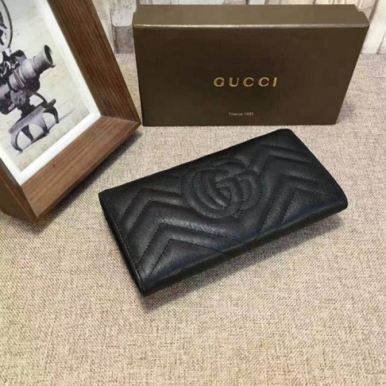 Replica Alta gamma Portafoglio GG Marmont continental Nero 443436 Outlet Alta gamma replica Portafoglio GG Marmont continental Nero 443436 imitazioni perfette