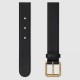 Replica Cintura in pelle con morsetto nero 488939 Outlet Cintura in pelle con morsetto nero 488939 imitazioni perfette