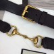 Replica Cintura in pelle con morsetto nero 488939 Outlet Cintura in pelle con morsetto nero 488939 imitazioni perfette