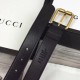 Replica Cintura in pelle con morsetto nero 488939 Outlet Cintura in pelle con morsetto nero 488939 imitazioni perfette