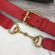 Replica Cintura in pelle con morsetto rosso 488939 Outlet Cintura in pelle con morsetto rosso 488939 imitazioni perfette