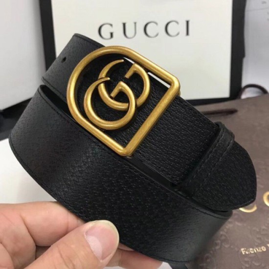 Replica Cintura in pelle con cintura Double G incorniciata 495128 Outlet Cintura in pelle con cintura Double G incorniciata 495128 imitazioni perfette