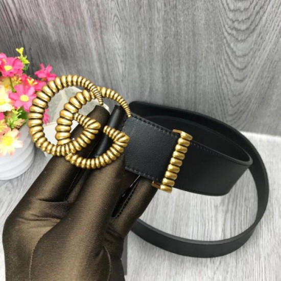 Replica Cintura in pelle con fibbia Torchon Double G nera 524105 Outlet Cintura in pelle con fibbia Torchon Double G nera 524105 imitazioni perfette