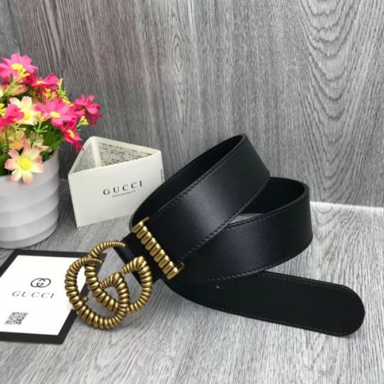 Replica Cintura in pelle con fibbia Torchon Double G nera 524105 Outlet Cintura in pelle con fibbia Torchon Double G nera 524105 imitazioni perfette