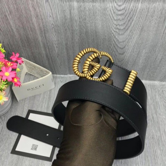 Replica Cintura in pelle con fibbia Torchon Double G nera 524105 Outlet Cintura in pelle con fibbia Torchon Double G nera 524105 imitazioni perfette