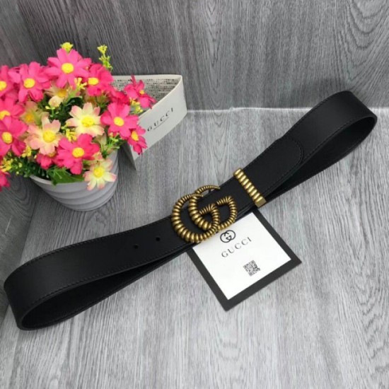 Replica Cintura in pelle con fibbia Torchon Double G nera 524105 Outlet Cintura in pelle con fibbia Torchon Double G nera 524105 imitazioni perfette