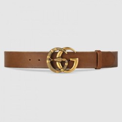 Cintura in pelle con fibbia Double G con cinturino in serpente 458949