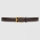 Replica Cintura in pelle con fibbia rettangolare marrone 429028 Outlet Cintura in pelle con fibbia rettangolare marrone 429028 imitazioni perfette