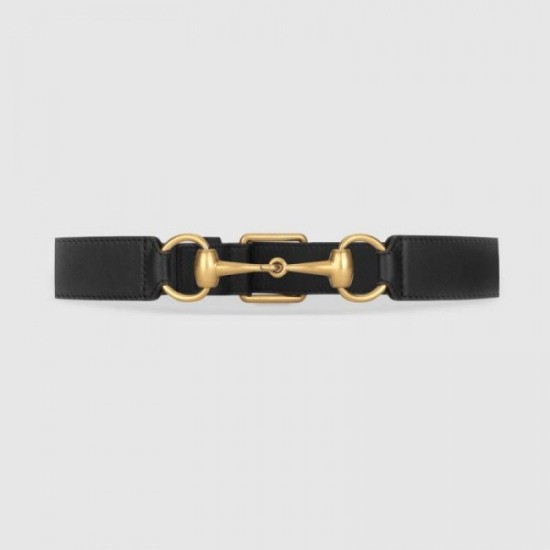 Replica Cintura in pelle con morsetto nero 488939 Outlet Cintura in pelle con morsetto nero 488939 imitazioni perfette