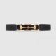 Replica Cintura in pelle con morsetto nero 488939 Outlet Cintura in pelle con morsetto nero 488939 imitazioni perfette