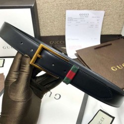 Cintura in pelle con Web 495125