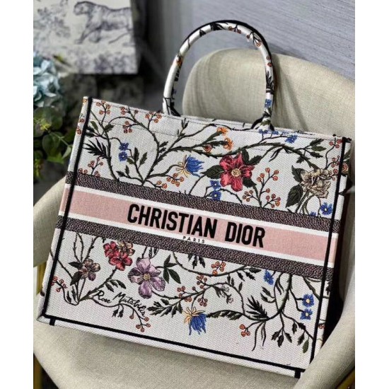 Cloni Firmate Christian Dior The Book Tote Bag Bianco imitazioni