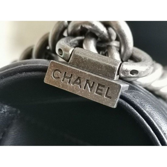 Replica Boy Classica Flap Bag A67086 Nero Argento Hardware Outlet Boy Classica Flap Bag A67086 Nero Argento Hardware imitazioni perfette