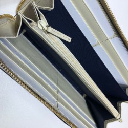 Alta gamma replica Ophidia Zip Around Portafoglio 523154 Bianco imitazioni perfette