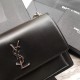 Replica Borsa YSL Saint Laurent Medium Sunset liscia nera argento Outlet Borsa YSL Saint Laurent Medium Sunset liscia nera argento imitazioni perfette