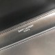 Replica Borsa YSL Saint Laurent Medium Sunset liscia nera argento Outlet Borsa YSL Saint Laurent Medium Sunset liscia nera argento imitazioni perfette