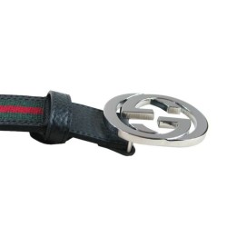 Riproduzione Fedele replica Cintura in pelle 114984 Nero imitazioni Replica Alta Qualità Cintura in pelle 114984 Nero