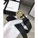 Riproduzione Fedele replica Cintura in pelle con perla Double G Nero imitazioni Replica Alta Qualità Cintura in pelle con perla Double G Nero