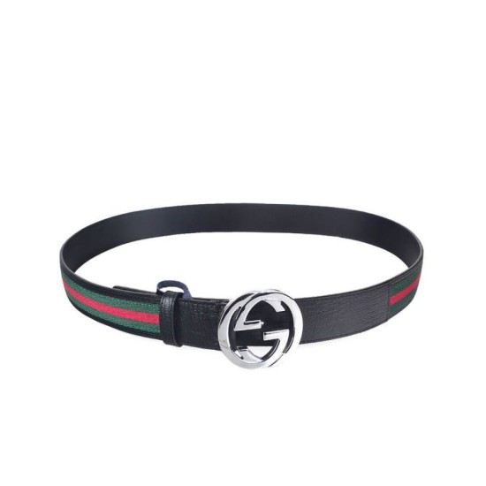 Riproduzione Fedele replica Cintura in pelle 114984 Nero imitazioni Replica Alta Qualità Cintura in pelle 114984 Nero