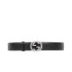 Replica Alta Qualità Alta gamma Cinture Cuoio Signature in cuoio Nero Argento Nero