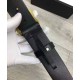 Riproduzione Fedele Cinture con fibbia a doppia G con serpente Nero imitazioni Replica Alta Qualità Cinture con fibbia a doppia G con serpente Nero