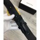 Riproduzione Fedele Pari replica Cinture con fibbia a doppia G Nero imitazioni Replica Alta Qualità Pari Cinture con fibbia a doppia G Nero