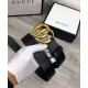 Riproduzione Fedele Pari replica Cinture con fibbia a doppia G Nero imitazioni Replica Alta Qualità Pari Cinture con fibbia a doppia G Nero