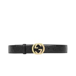 Cuoio Signature in cuoio Cintura Nera Oro