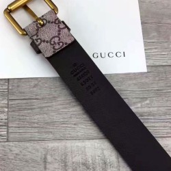 Replica Alta Qualità Tiger stampa GG Supreme cintura Caffè