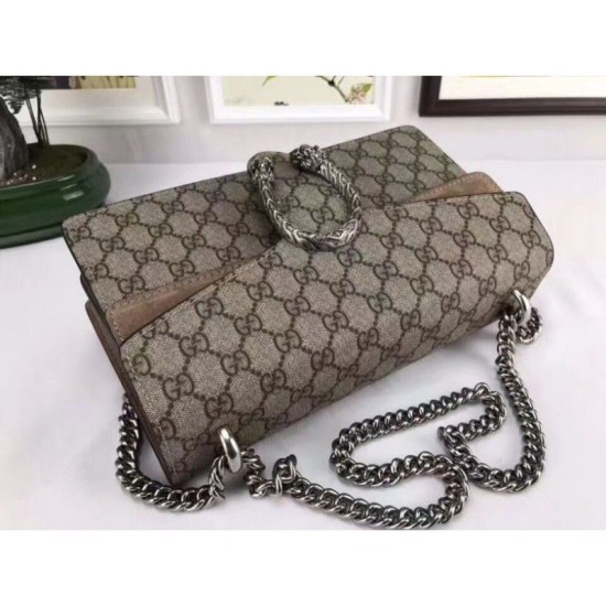 Dionysus GG Supreme borsa a tracolla 400249 Khaki Dionysus GG Supreme borsa a tracolla 400249 Khaki