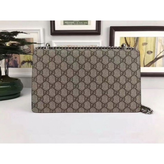 Dionysus GG Supreme borsa a tracolla 400249 Khaki Dionysus GG Supreme borsa a tracolla 400249 Khaki