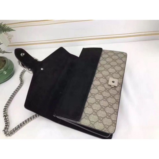 Dionysus GG Supreme borsa a tracolla 400249 Nero Dionysus GG Supreme borsa a tracolla 400249 Nero