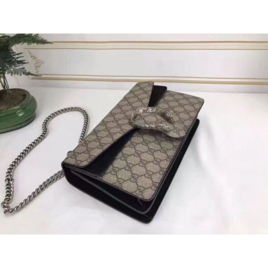 Dionysus GG Supreme borsa a tracolla 400249 Nero Dionysus GG Supreme borsa a tracolla 400249 Nero