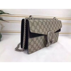 Dionysus GG Supreme borsa a tracolla 400249 Nero Dionysus GG Supreme borsa a tracolla 400249 Nero