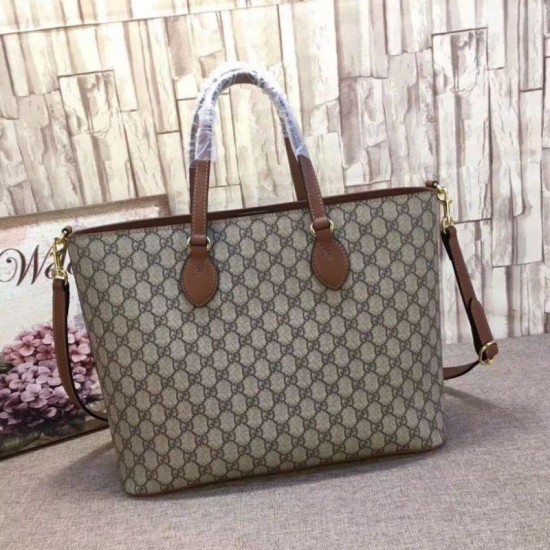Riproduzione Fedele Borsa a mano GG Supreme 453705 Marrone imitazioni Replica Alta Qualità Borsa a mano GG Supreme 453705 Marrone