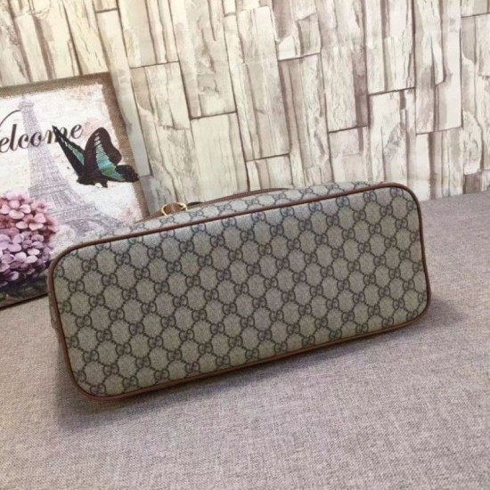 Riproduzione Fedele Borsa a mano GG Supreme 453705 Marrone imitazioni Replica Alta Qualità Borsa a mano GG Supreme 453705 Marrone
