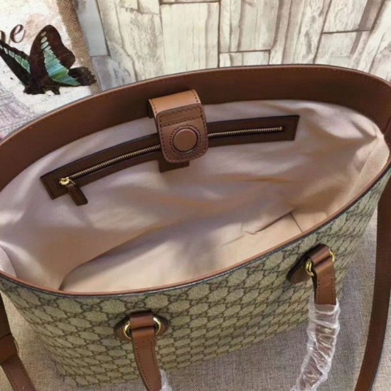 Riproduzione Fedele Borsa a mano GG Supreme 453705 Marrone imitazioni Replica Alta Qualità Borsa a mano GG Supreme 453705 Marrone