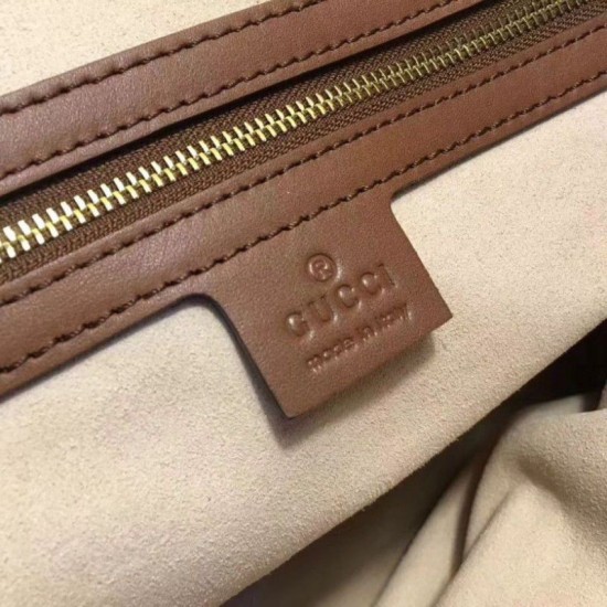 Riproduzione Fedele Borsa a mano GG Supreme 453705 Marrone imitazioni Replica Alta Qualità Borsa a mano GG Supreme 453705 Marrone